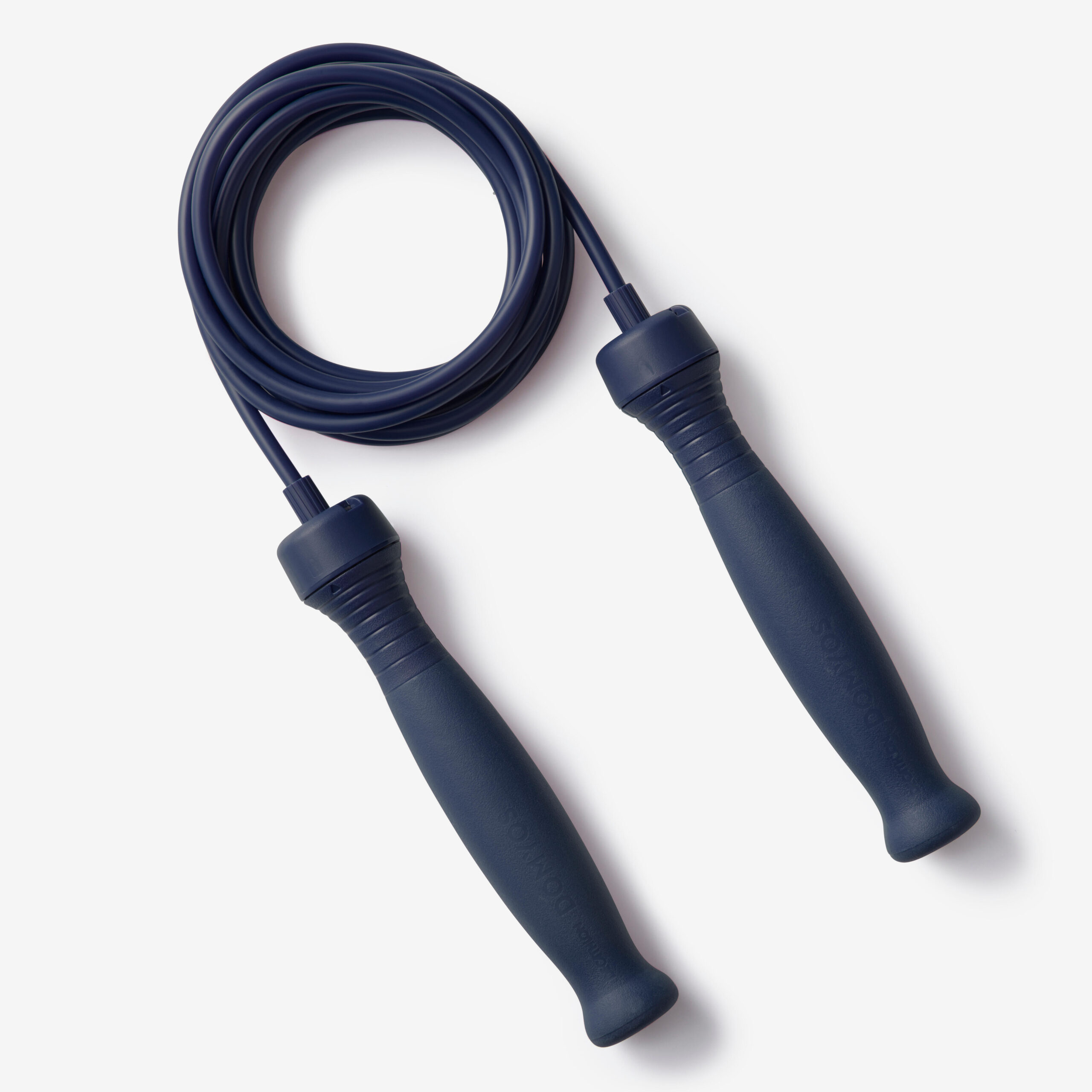Corde à sauter bleue avec poignées